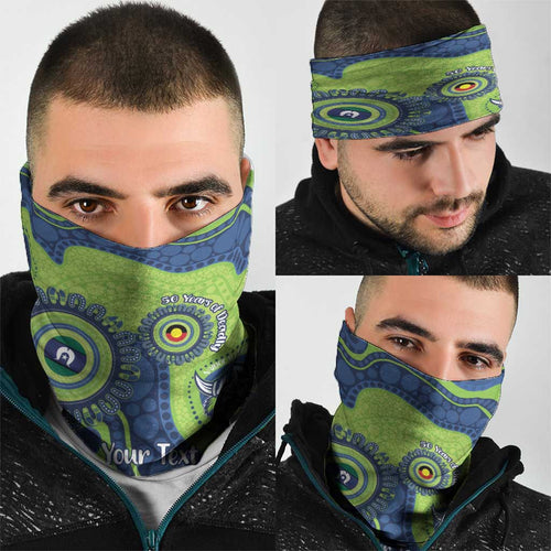 Canberra Raiders NAIDOC Week 2026 Personalised Neck Gaiter 50 Years of Deadly Aboriginal Art