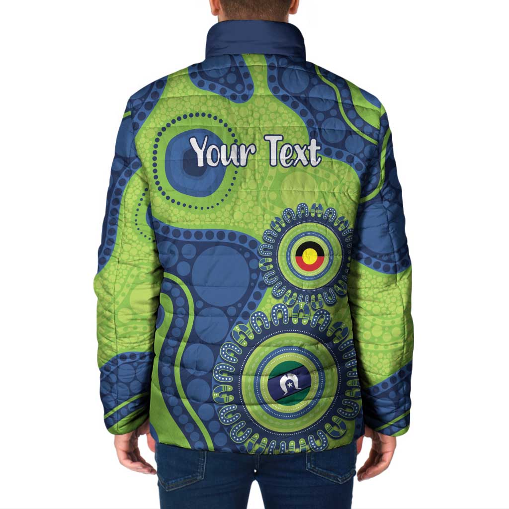 Canberra Raiders NAIDOC Week 2026 Personalised Padded Jacket 50 Years of Deadly Aboriginal Art
