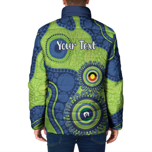 Canberra Raiders NAIDOC Week 2026 Personalised Padded Jacket 50 Years of Deadly Aboriginal Art
