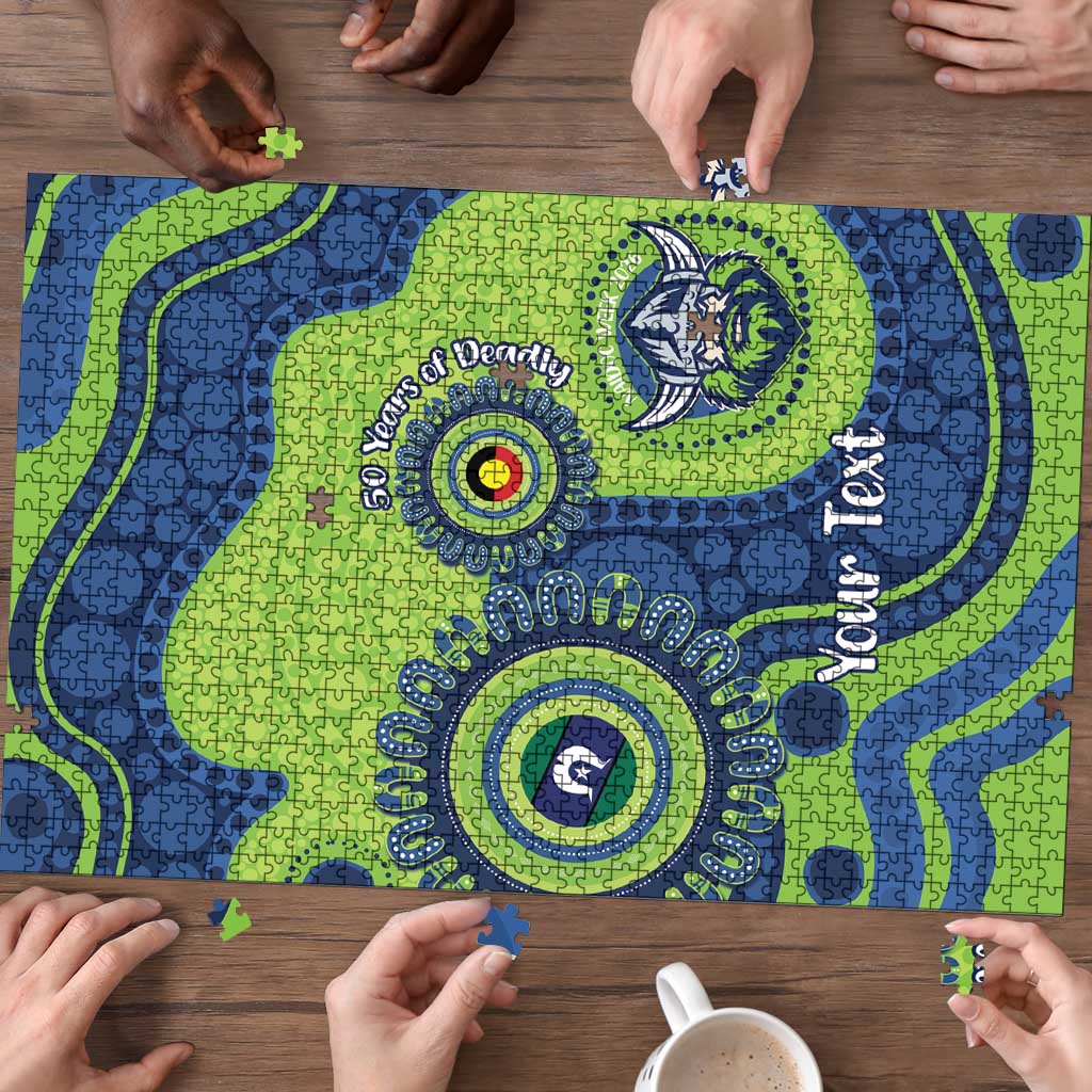 Canberra Raiders NAIDOC Week 2026 Personalised Puzzle 50 Years of Deadly Aboriginal Art