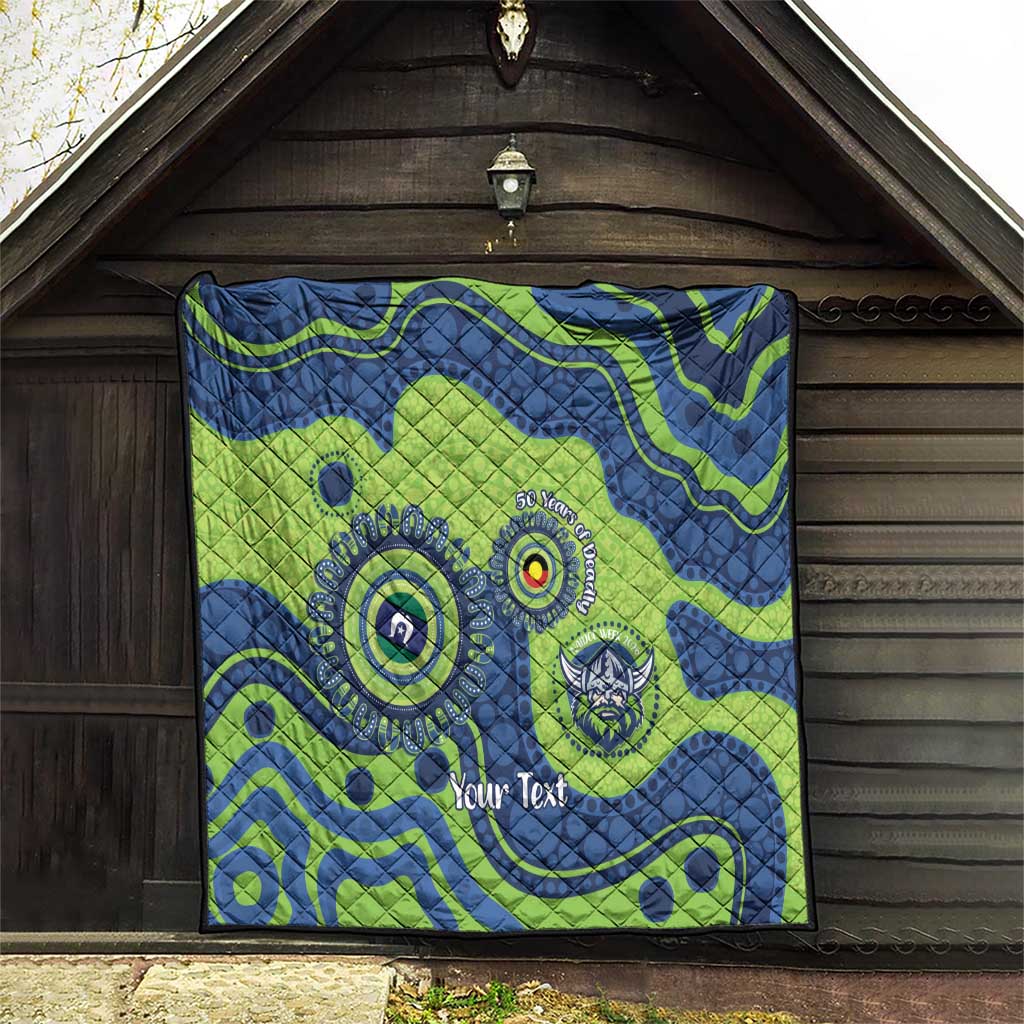 Canberra Raiders NAIDOC Week 2026 Personalised Quilt 50 Years of Deadly Aboriginal Art