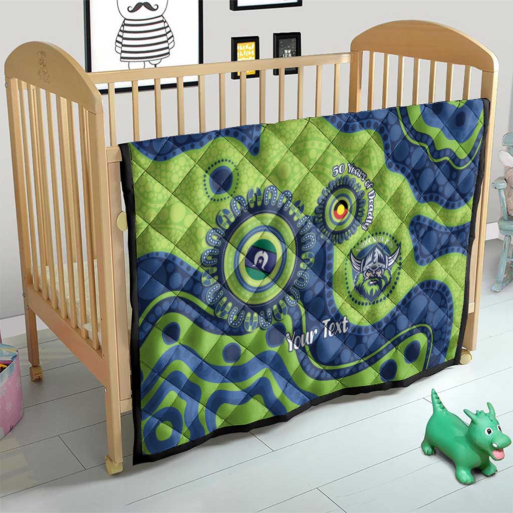 Canberra Raiders NAIDOC Week 2026 Personalised Quilt 50 Years of Deadly Aboriginal Art
