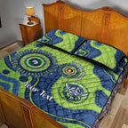 Canberra Raiders NAIDOC Week 2026 Personalised Quilt Bed Set 50 Years of Deadly Aboriginal Art