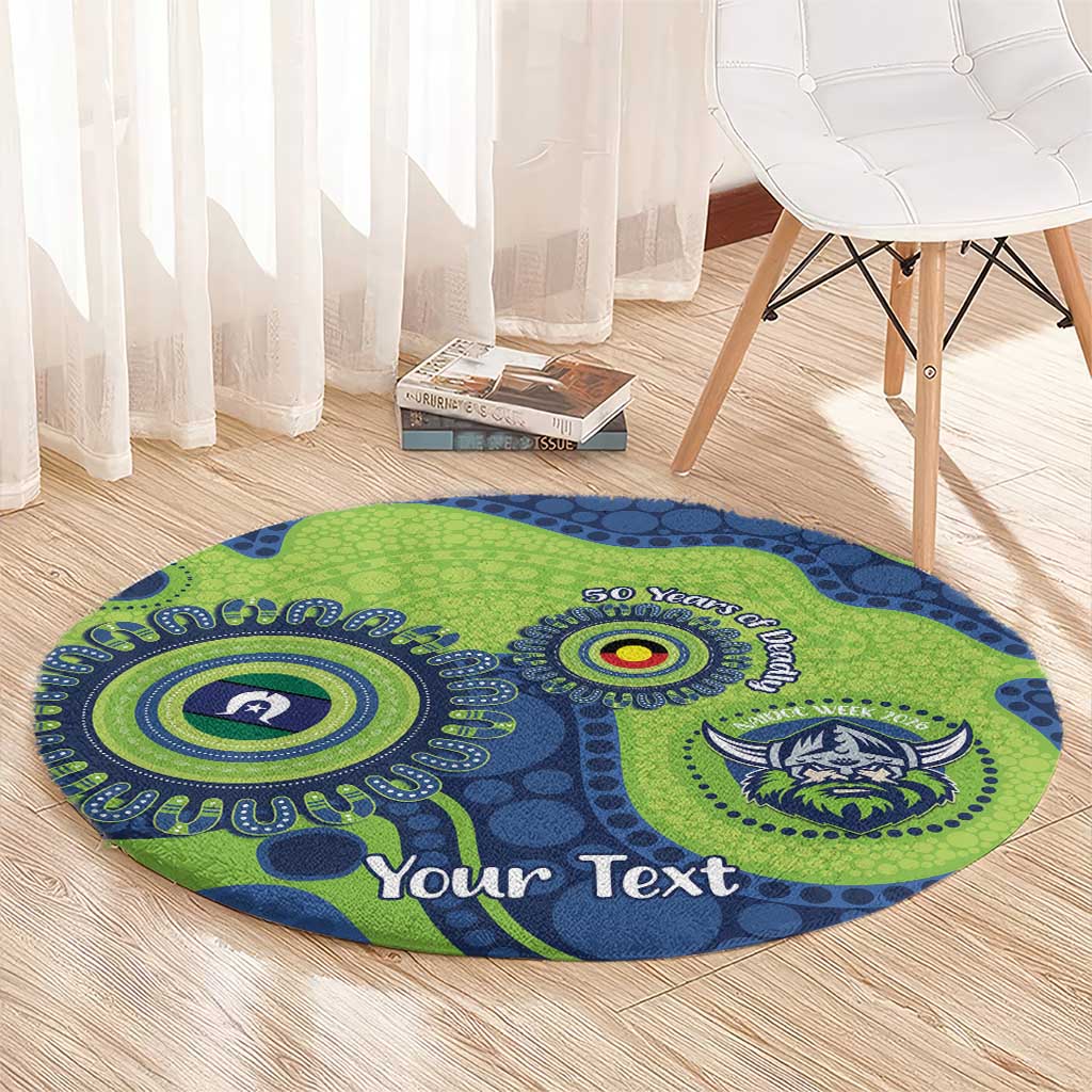 Canberra Raiders NAIDOC Week 2026 Personalised Round Carpet 50 Years of Deadly Aboriginal Art