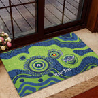 Canberra Raiders NAIDOC Week 2026 Personalised Rubber Doormat 50 Years of Deadly Aboriginal Art