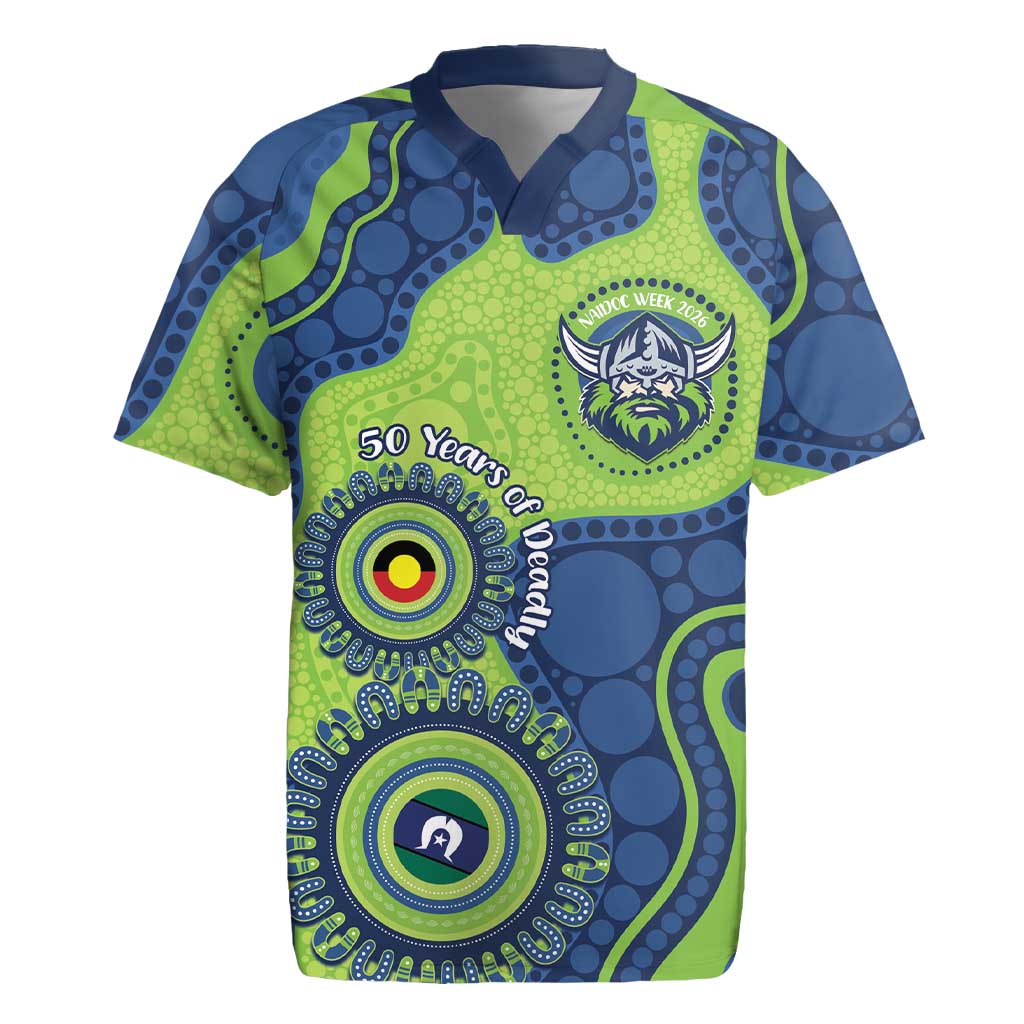 Canberra Raiders NAIDOC Week 2026 Personalised Rugby Jersey 50 Years of Deadly Aboriginal Art