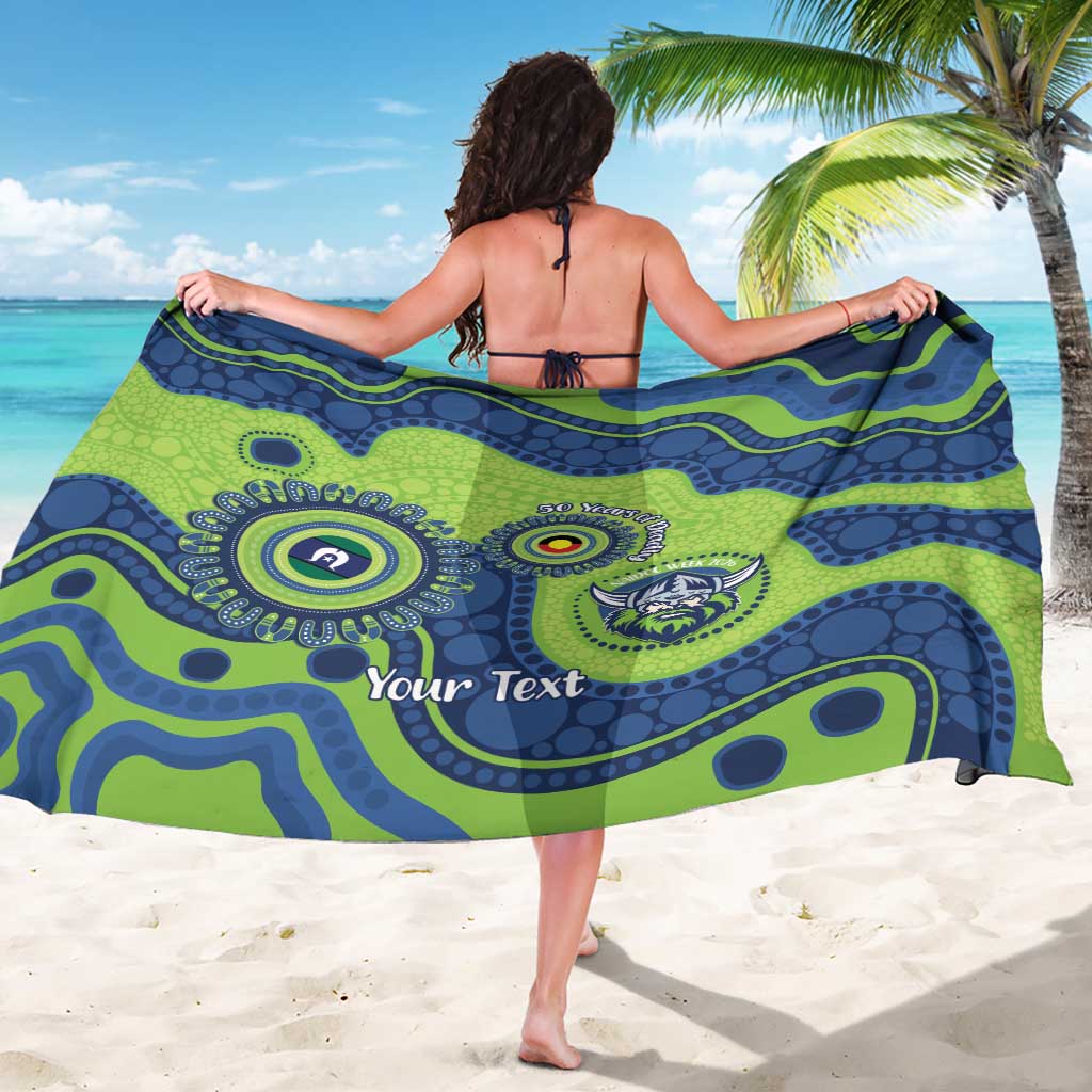 Canberra Raiders NAIDOC Week 2026 Personalised Sarong 50 Years of Deadly Aboriginal Art
