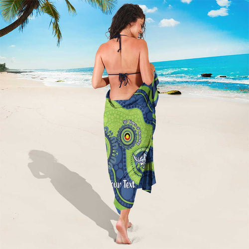 Canberra Raiders NAIDOC Week 2026 Personalised Sarong 50 Years of Deadly Aboriginal Art