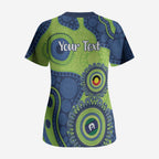 Canberra Raiders NAIDOC Week 2026 Personalised Scrub Top 50 Years of Deadly Aboriginal Art