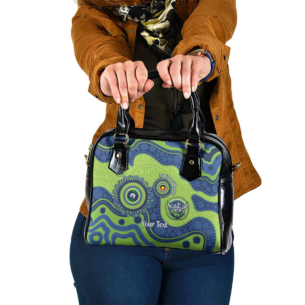 Canberra Raiders NAIDOC Week 2026 Personalised Shoulder Handbag 50 Years of Deadly Aboriginal Art