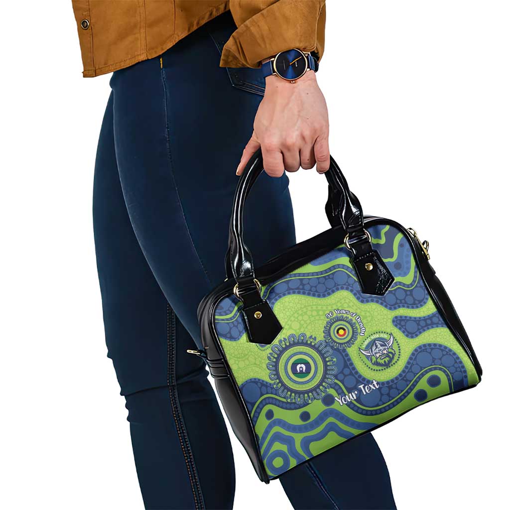 Canberra Raiders NAIDOC Week 2026 Personalised Shoulder Handbag 50 Years of Deadly Aboriginal Art