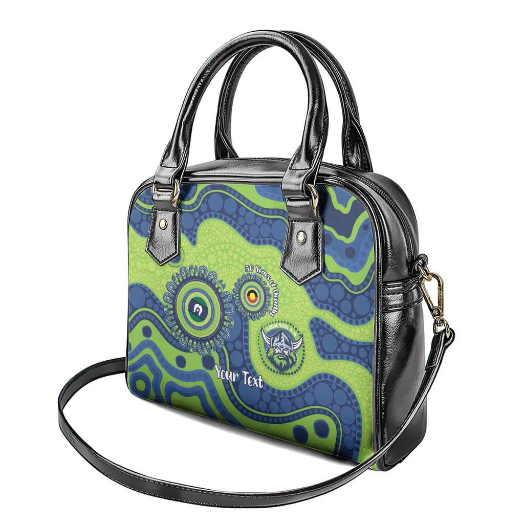 Canberra Raiders NAIDOC Week 2026 Personalised Shoulder Handbag 50 Years of Deadly Aboriginal Art