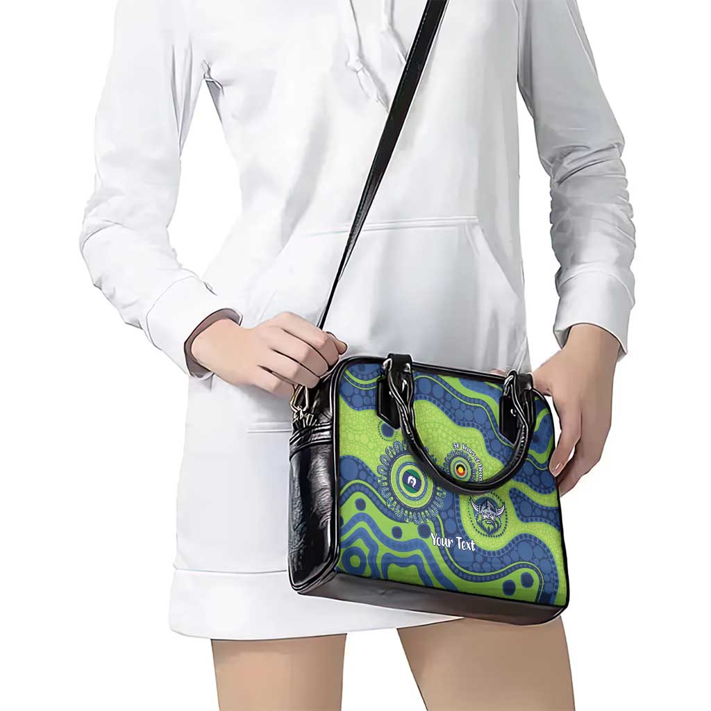 Canberra Raiders NAIDOC Week 2026 Personalised Shoulder Handbag 50 Years of Deadly Aboriginal Art