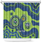 Canberra Raiders NAIDOC Week 2026 Personalised Shower Curtain 50 Years of Deadly Aboriginal Art