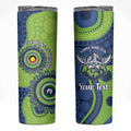 Canberra Raiders NAIDOC Week 2026 Personalised Skinny Tumbler 50 Years of Deadly Aboriginal Art