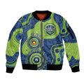 Canberra Raiders NAIDOC Week 2026 Personalised Sleeve Zip Bomber Jacket 50 Years of Deadly Aboriginal Art
