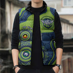 Canberra Raiders NAIDOC Week 2026 Personalised Sleeveless Puffer Jacket 50 Years of Deadly Aboriginal Art