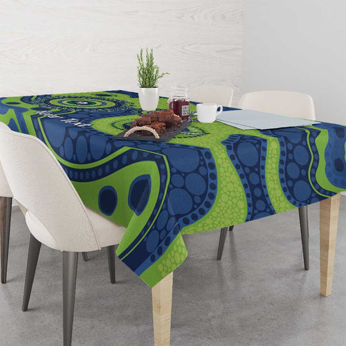 Canberra Raiders NAIDOC Week 2026 Personalised Tablecloth 50 Years of Deadly Aboriginal Art