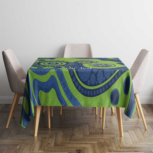 Canberra Raiders NAIDOC Week 2026 Personalised Tablecloth 50 Years of Deadly Aboriginal Art