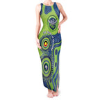 Canberra Raiders NAIDOC Week 2026 Personalised Tank Maxi Dress 50 Years of Deadly Aboriginal Art