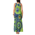 Canberra Raiders NAIDOC Week 2026 Personalised Tank Maxi Dress 50 Years of Deadly Aboriginal Art