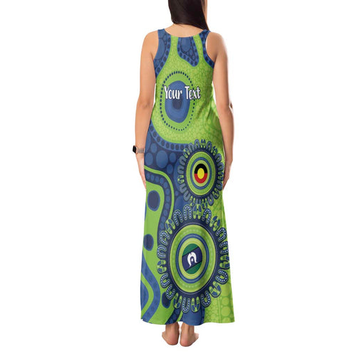 Canberra Raiders NAIDOC Week 2026 Personalised Tank Maxi Dress 50 Years of Deadly Aboriginal Art