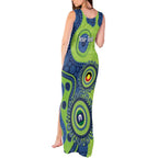 Canberra Raiders NAIDOC Week 2026 Personalised Tank Maxi Dress 50 Years of Deadly Aboriginal Art