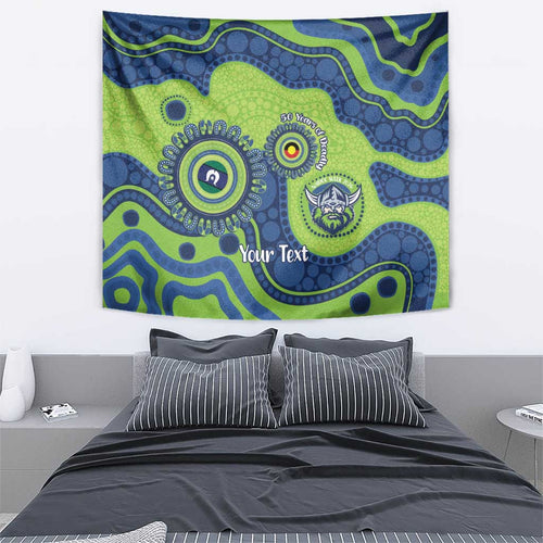 Canberra Raiders NAIDOC Week 2026 Personalised Tapestry 50 Years of Deadly Aboriginal Art