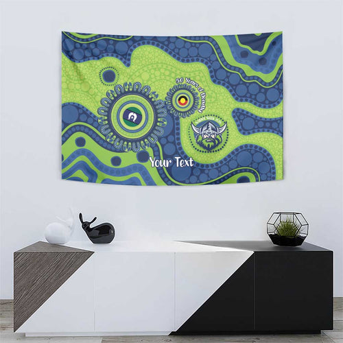 Canberra Raiders NAIDOC Week 2026 Personalised Tapestry 50 Years of Deadly Aboriginal Art