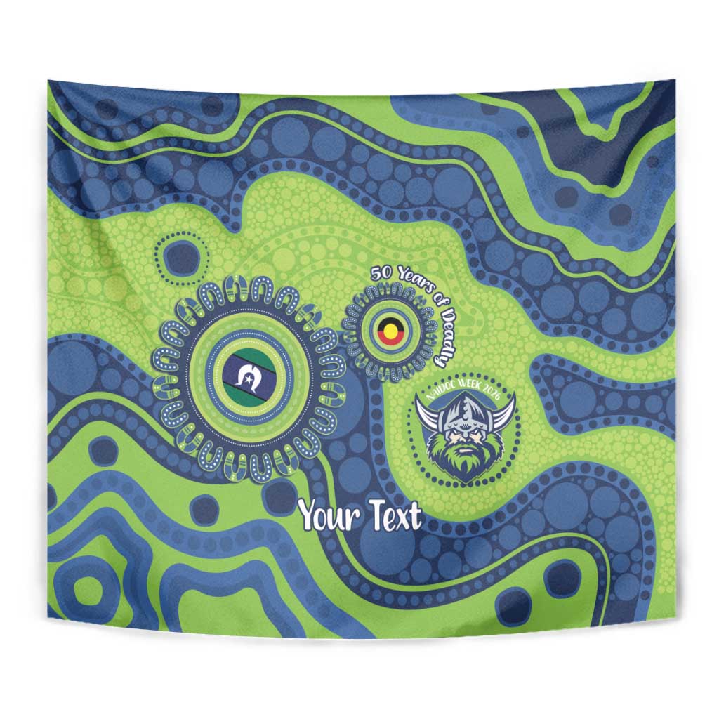 Canberra Raiders NAIDOC Week 2026 Personalised Tapestry 50 Years of Deadly Aboriginal Art