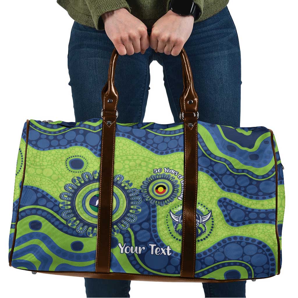 Canberra Raiders NAIDOC Week 2026 Personalised Travel Bag 50 Years of Deadly Aboriginal Art