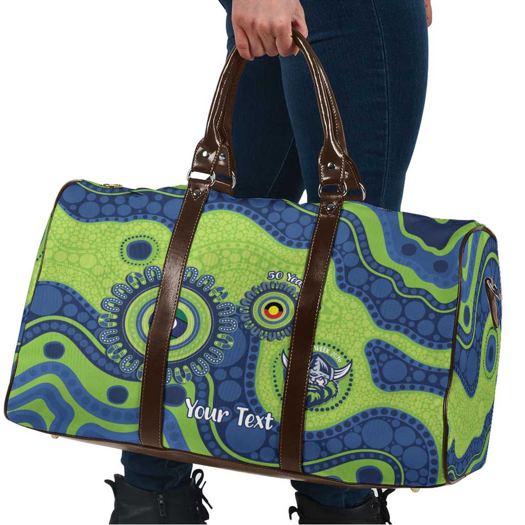 Canberra Raiders NAIDOC Week 2026 Personalised Travel Bag 50 Years of Deadly Aboriginal Art
