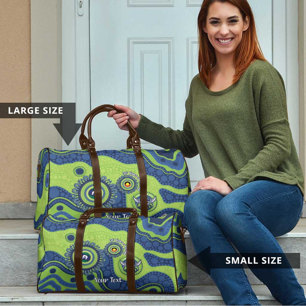 Canberra Raiders NAIDOC Week 2026 Personalised Travel Bag 50 Years of Deadly Aboriginal Art