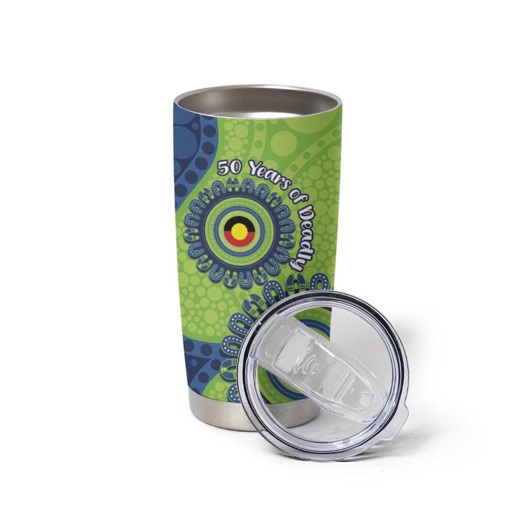 Canberra Raiders NAIDOC Week 2026 Personalised Tumbler Cup 50 Years of Deadly Aboriginal Art