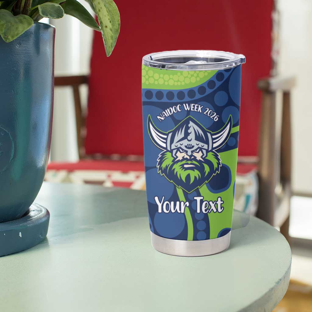 Canberra Raiders NAIDOC Week 2026 Personalised Tumbler Cup 50 Years of Deadly Aboriginal Art