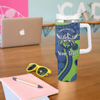 Canberra Raiders NAIDOC Week 2026 Personalised Tumbler With Handle 50 Years of Deadly Aboriginal Art
