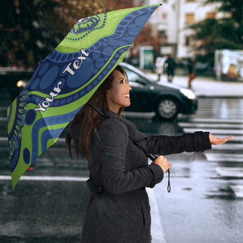 Canberra Raiders NAIDOC Week 2026 Personalised Umbrella 50 Years of Deadly Aboriginal Art