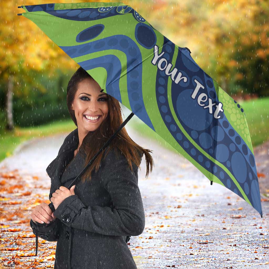 Canberra Raiders NAIDOC Week 2026 Personalised Umbrella 50 Years of Deadly Aboriginal Art