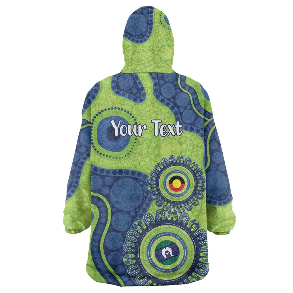 Canberra Raiders NAIDOC Week 2026 Personalised Wearable Blanket Hoodie 50 Years of Deadly Aboriginal Art