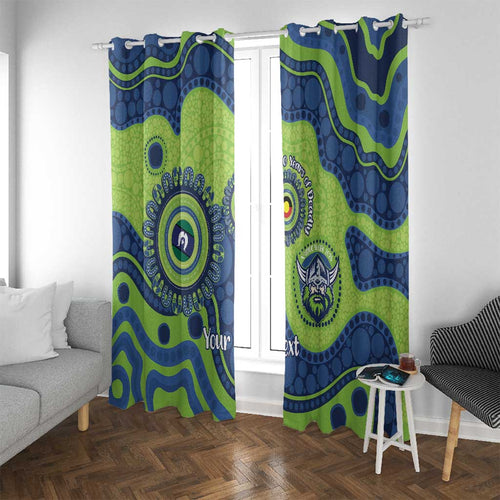 Canberra Raiders NAIDOC Week 2026 Personalised Window Curtain 50 Years of Deadly Aboriginal Art