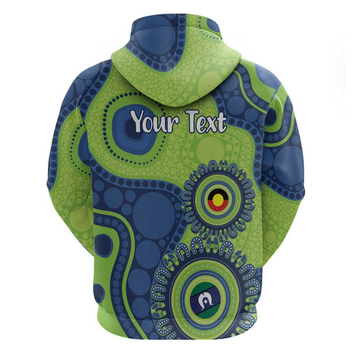 Canberra Raiders NAIDOC Week 2026 Personalised Zip Hoodie 50 Years of Deadly Aboriginal Art