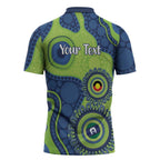 Canberra Raiders NAIDOC Week 2026 Personalised Zipper Polo Shirt 50 Years of Deadly Aboriginal Art