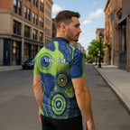 Canberra Raiders NAIDOC Week 2026 Personalised Zipper Polo Shirt 50 Years of Deadly Aboriginal Art