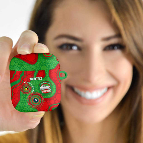 Rabbitohs NAIDOC Week 2026 Personalised AirPods Case 50 Years of Deadly Aboriginal Art