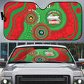 Rabbitohs NAIDOC Week 2026 Personalised Auto Sun Shade 50 Years of Deadly Aboriginal Art