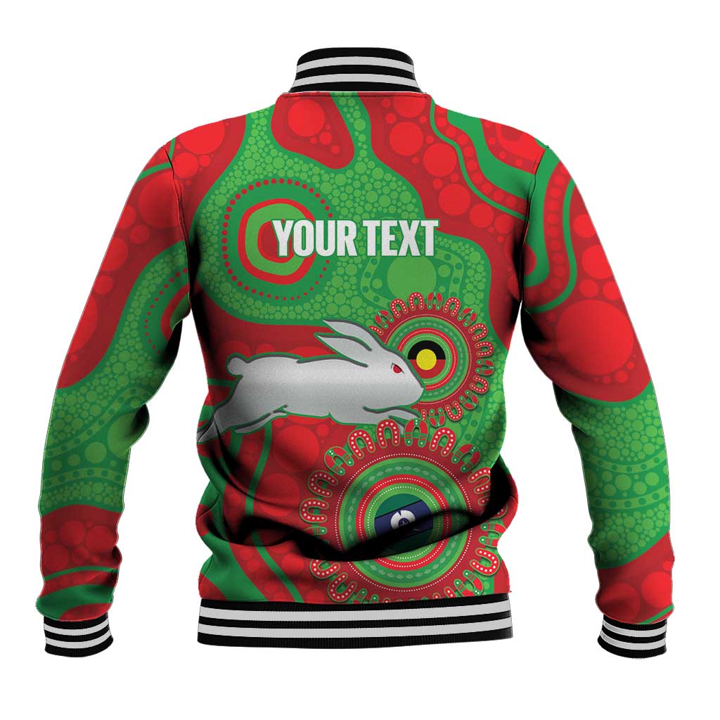 Rabbitohs NAIDOC Week 2026 Personalised Baseball Jacket 50 Years of Deadly Aboriginal Art
