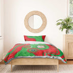 Rabbitohs NAIDOC Week 2026 Personalised Bedding Set 50 Years of Deadly Aboriginal Art