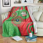 Rabbitohs NAIDOC Week 2026 Personalised Blanket 50 Years of Deadly Aboriginal Art