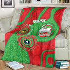 Rabbitohs NAIDOC Week 2026 Personalised Blanket 50 Years of Deadly Aboriginal Art