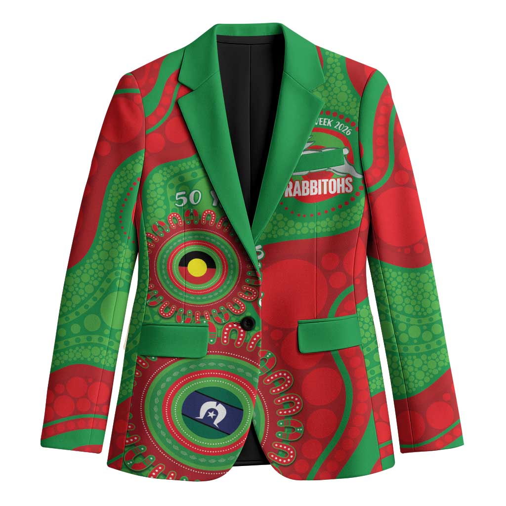 Rabbitohs NAIDOC Week 2026 Personalised Blazer 50 Years of Deadly Aboriginal Art
